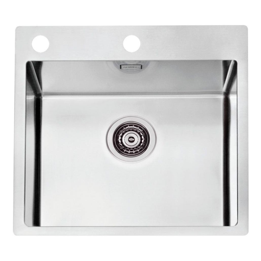 ALVEUS 1103609 - Lava-loiça de cozinha PURE 52,5x51,5 cm cetim
