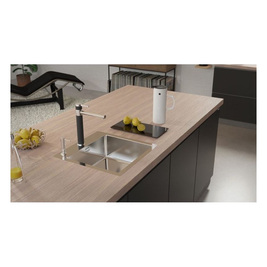 ALVEUS 1103609 - Lava-loiça de cozinha PURE 52,5x51,5 cm cetim