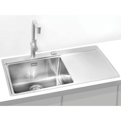 ALVEUS 1103652 - Lava-loiça de cozinha PURE 86x52,5 cm satin, esquerda