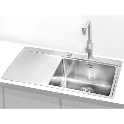 ALVEUS 1103653 - Lava-loiça de cozinha PURE 86x52,5 cm satin, direita