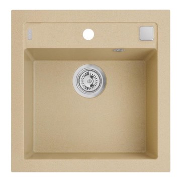 ALVEUS 1107889 - Lava-loiça de cozinha FORMIC 52x51 cm granito/bege