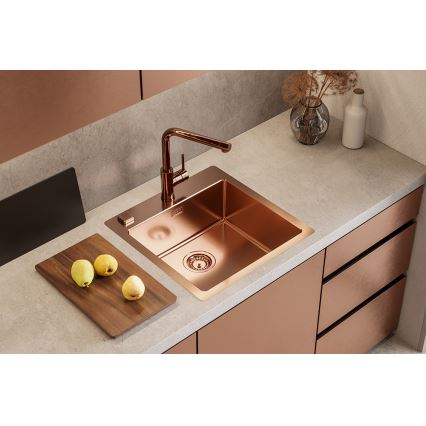 ALVEUS 1122708 - Lava-loiça de cozinha PURE 52,5x51,5 cm monarch cobre