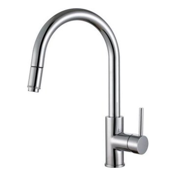 ALVEUS 1129021 - Torneira de lavatório com pulverizador extensível DELOS 38 cm cromado mate