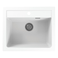 ALVEUS 1131991 - Lava-loiça de cozinha ATROX 59x50 cm granito/branco