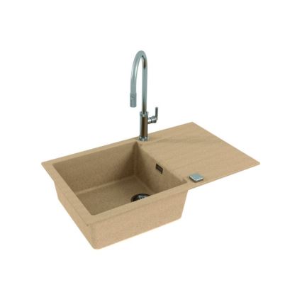 ALVEUS 1132029 - Lava-loiça de cozinha CADIT 86x50 cm granito/bege