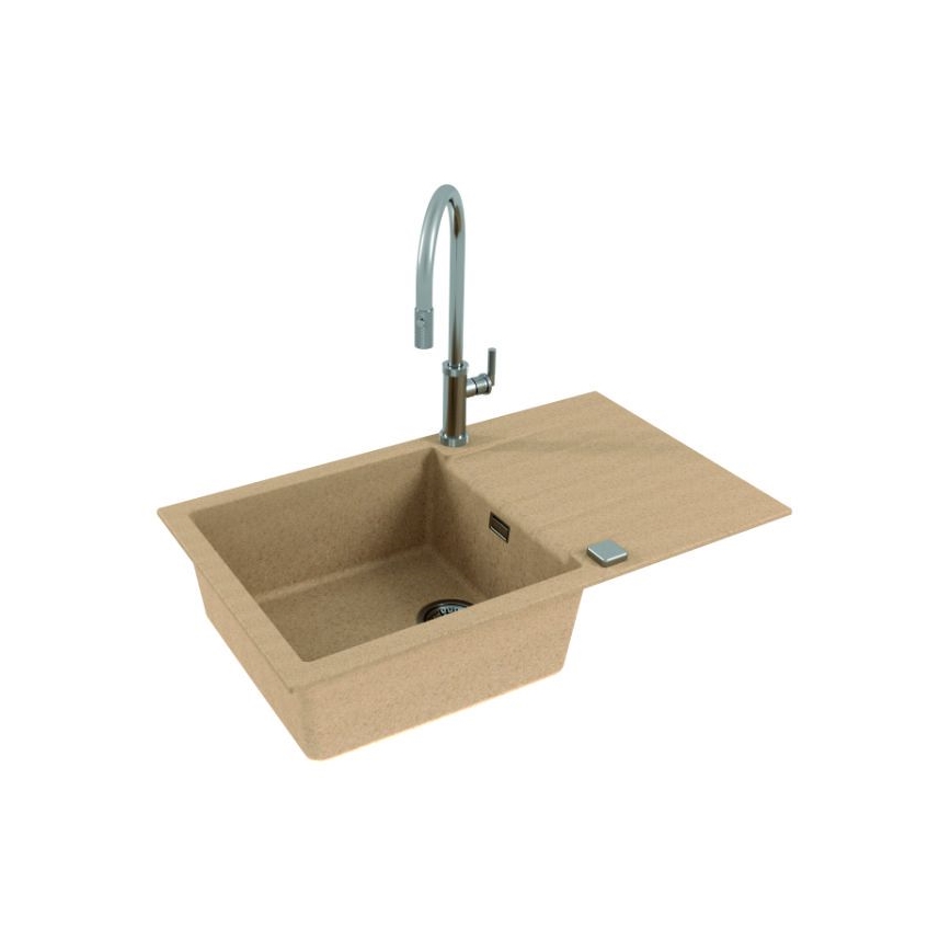 ALVEUS 1132029 - Lava-loiça de cozinha CADIT 86x50 cm granito/bege