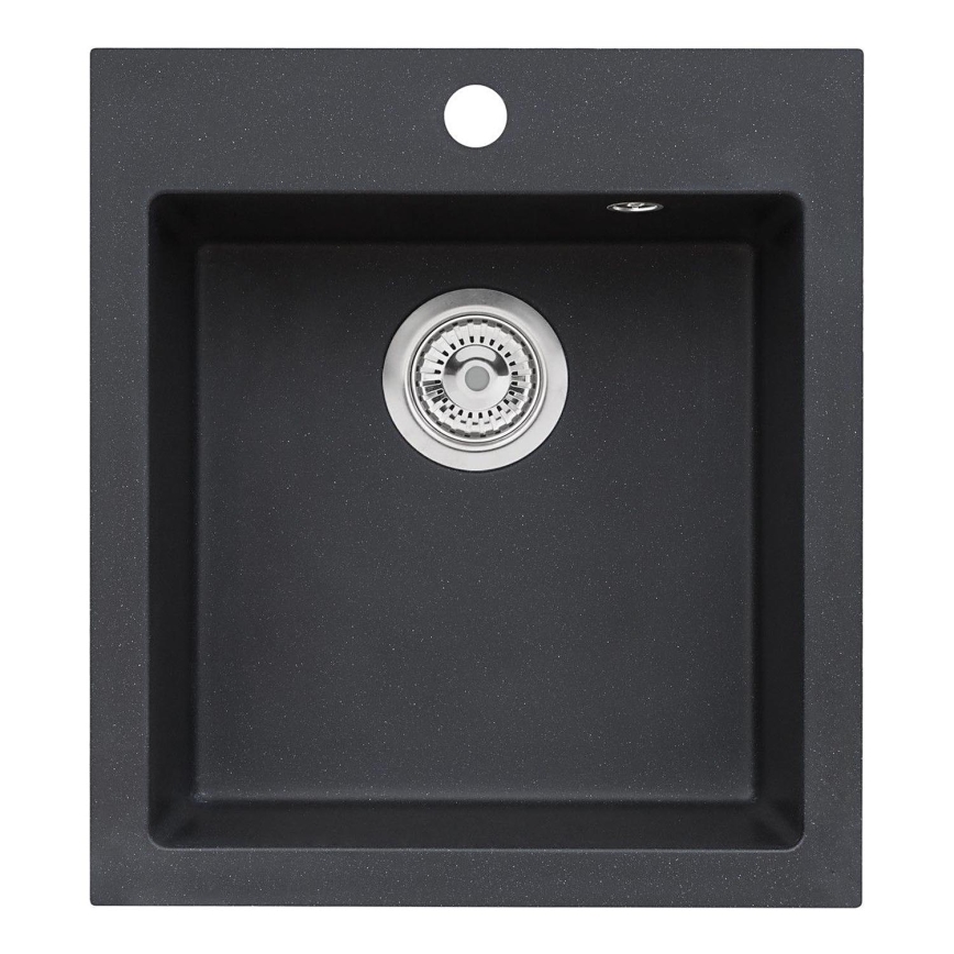 ALVEUS 1133432 - Lava-loiça de cozinha CORTINA 50x45 cm granito/preto