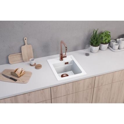 ALVEUS 1139079 - Lava-loiça de cozinha ATROX 50x40 cm granito/branco
