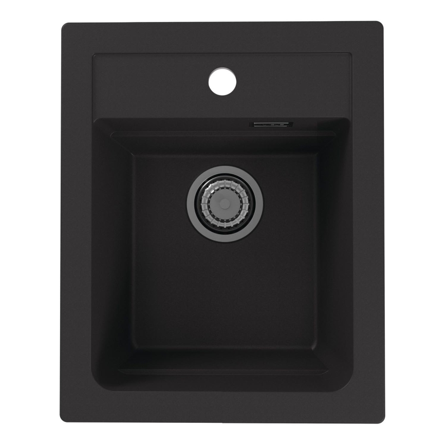 ALVEUS 1139771 - Lava-loiça de cozinha ATROX 50x40 cm granito/preto