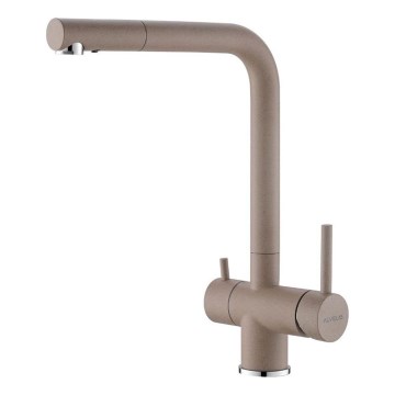 ALVEUS 1139807 - Torneira para lava-loiça AGUILA 33,3 cm granito/bege