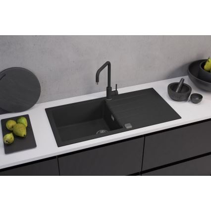 ALVEUS 1140598 - Lava-loiça de cozinha CADIT 100x50 cm granito/preto