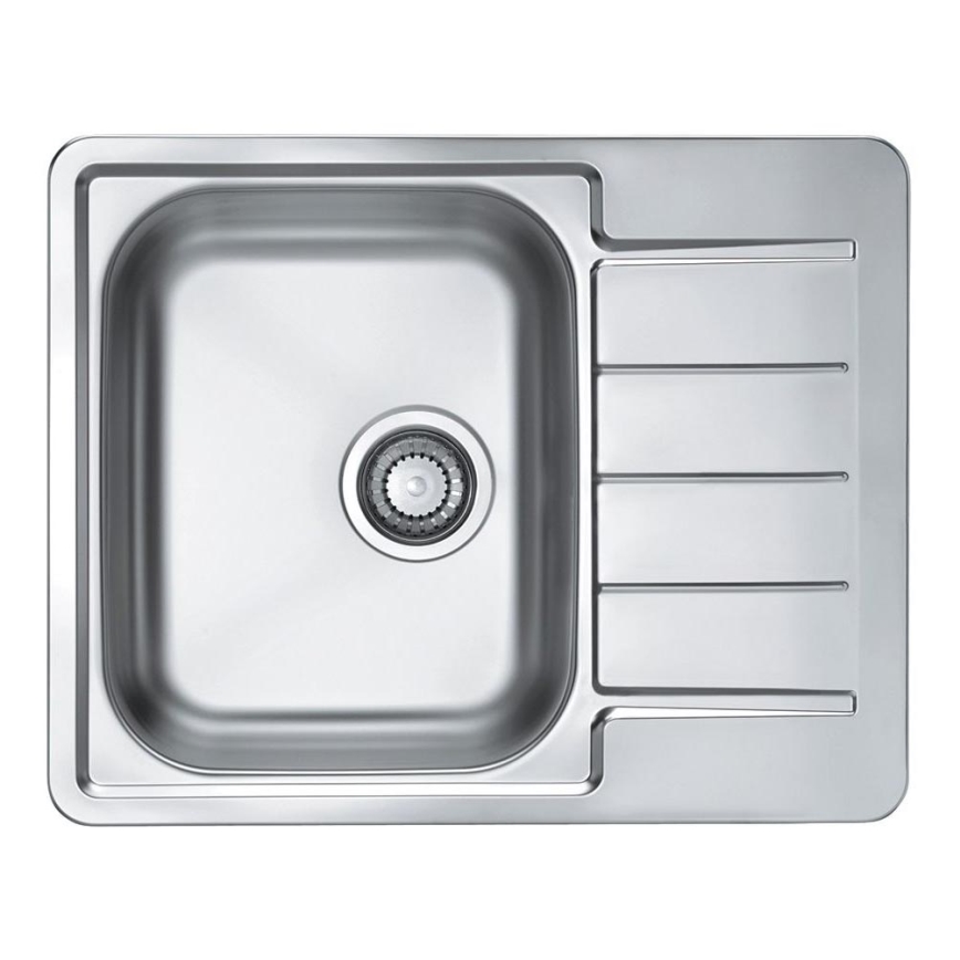 ALVEUS 1144603 - Lava-loiça de cozinha LINE 61,5x50 cm mate aço/satin, sem excêntrico