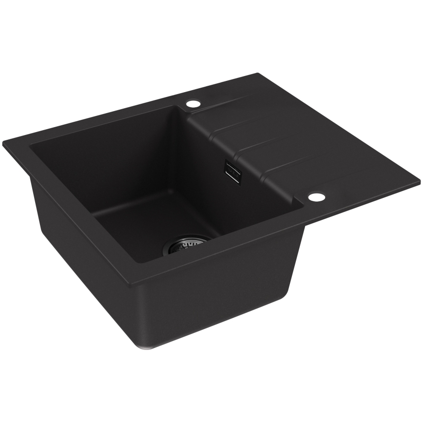 ALVEUS 1148158 - Lava-loiça de cozinha CADIT 59x50 cm granito/preto