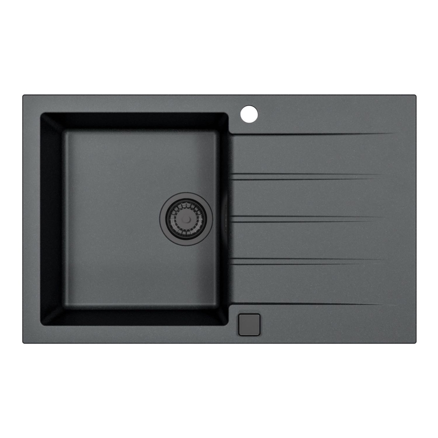 ALVEUS 1148159 - Lava-loiça de cozinha CADIT 79x50 cm granito/preto