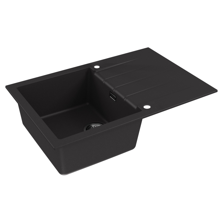 ALVEUS 1148159 - Lava-loiça de cozinha CADIT 79x50 cm granito/preto