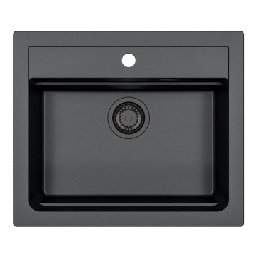 ALVEUS 1148162 - Lava-loiça de cozinha ATROX 59x50 cm granito/preto