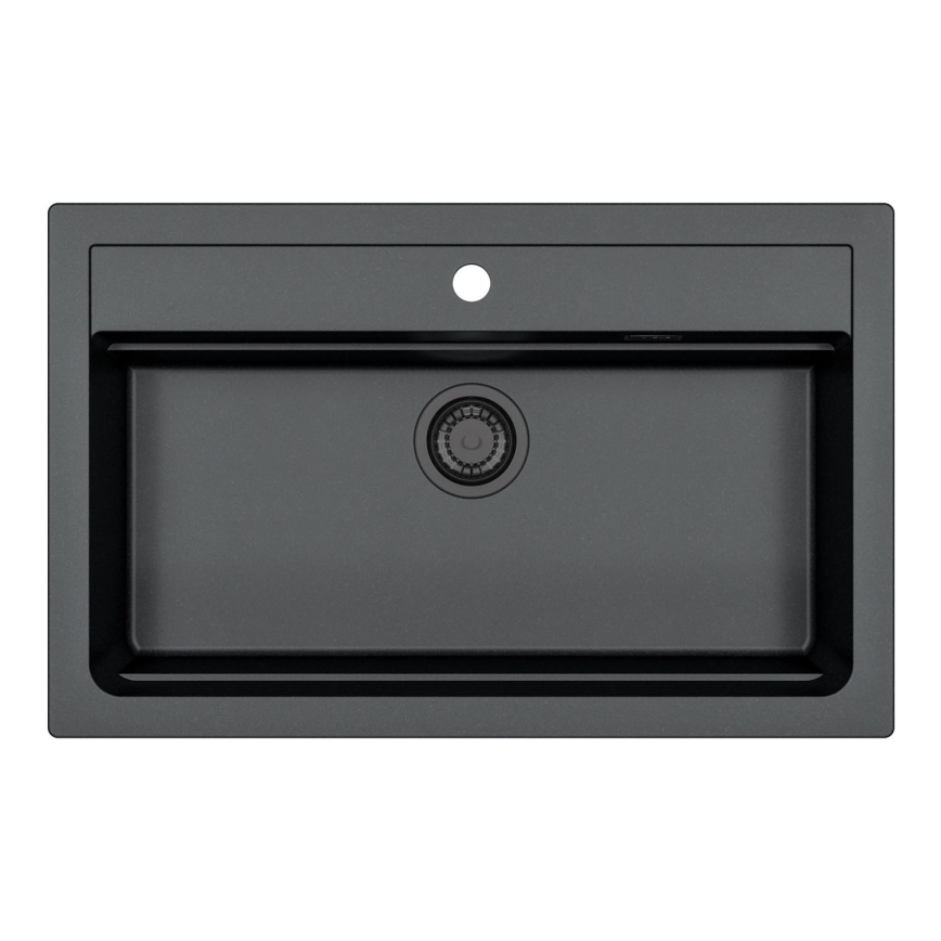 ALVEUS 1148163 - Lava-loiça de cozinha ATROX 79x50 cm granito/preto