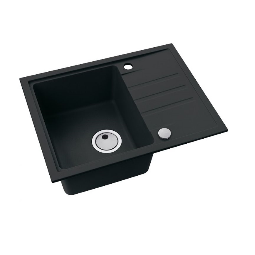 ALVEUS 1149080 - Lava-loiça de cozinha INTERMEZZO 62x48 cm granito/preto