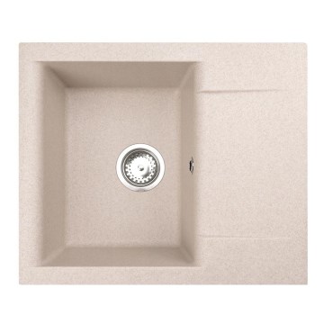 ALVEUS 1149114 - Lava-loiça de cozinha GEM 59x50 cm granito/bege