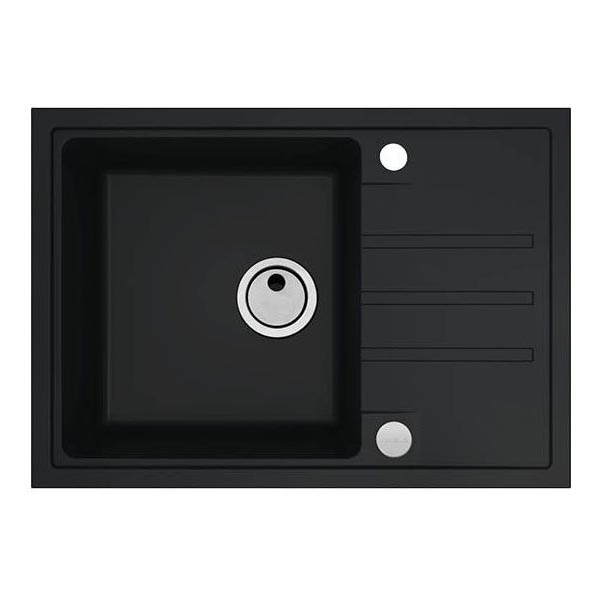 ALVEUS 1149126 - Lava-loiça de cozinha INTERMEZZO 68x48 cm granito/preto