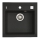 ALVEUS 1149133 - Lava-loiça de cozinha FORMIC 52x51 cm granito/preto