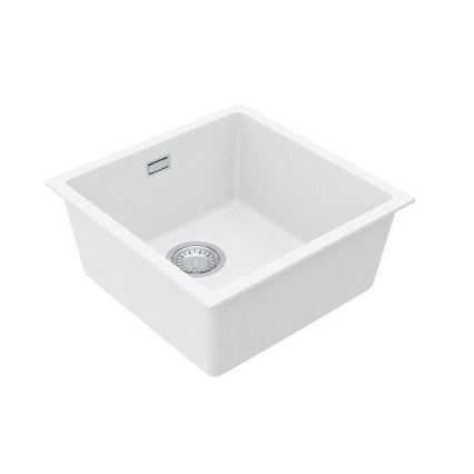 ALVEUS 1150044 - Lava-loiça de cozinha OMNI 45x45 cm granito/branco