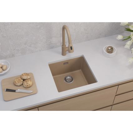 ALVEUS 1150047 - Lava-loiça de cozinha OMNI 45x45 cm granito/bege