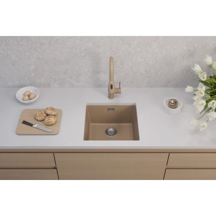 ALVEUS 1150047 - Lava-loiça de cozinha OMNI 45x45 cm granito/bege
