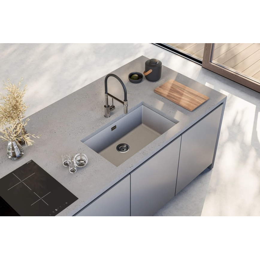 ALVEUS 1150058 - Lava-loiça de cozinha OMNI 75x45 cm granito/branco