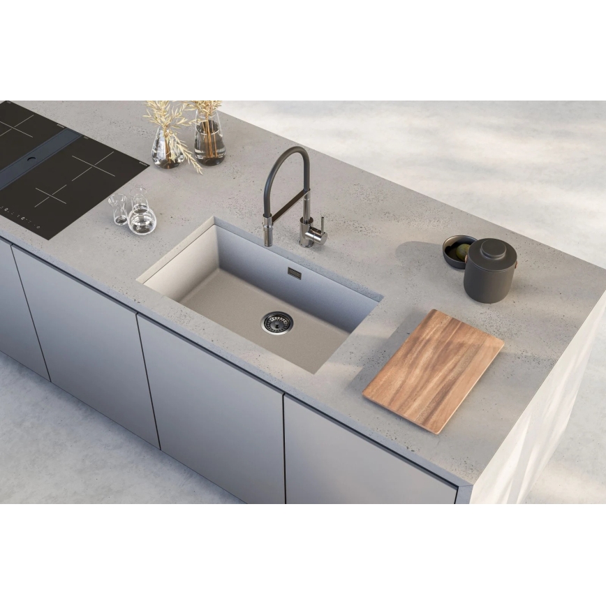 ALVEUS 1150058 - Lava-loiça de cozinha OMNI 75x45 cm granito/branco