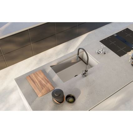 ALVEUS 1150058 - Lava-loiça de cozinha OMNI 75x45 cm granito/branco