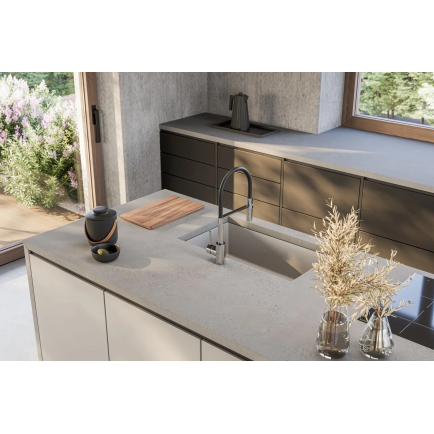 ALVEUS 1150058 - Lava-loiça de cozinha OMNI 75x45 cm granito/branco