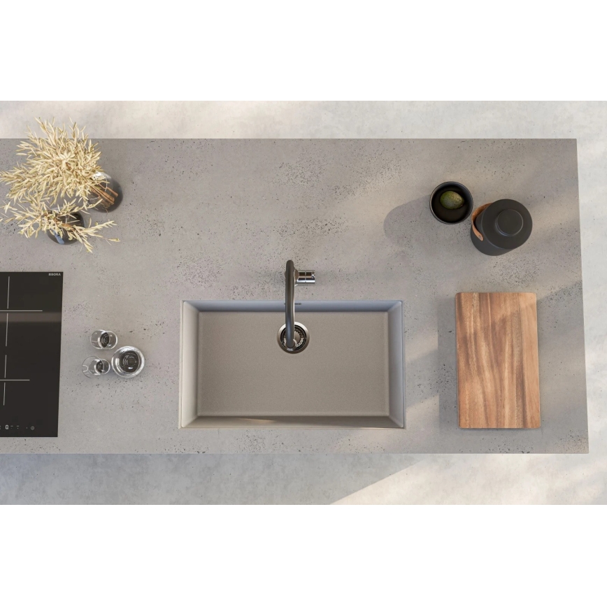 ALVEUS 1150058 - Lava-loiça de cozinha OMNI 75x45 cm granito/branco