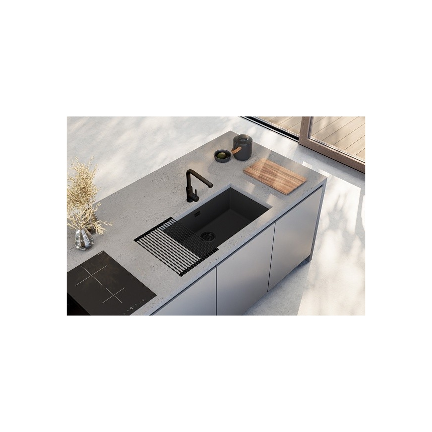 ALVEUS 1150064 - Lava-loiça de cozinha OMNI 75x45 cm granito/preto