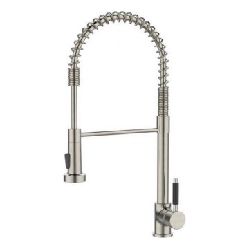 ALVEUS 1150886 - Torneira para lava-loiça com braço flexível com pulverizador URBAN 47,1 cm aço inoxidável
