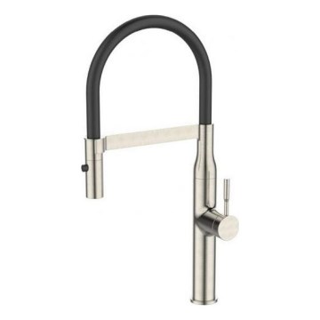 ALVEUS 1150892 - Torneira para lava-loiça com braço flexível com pulverizador MIRAGE 49,5 cm cetim