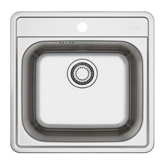 ALVEUS 1151258 - Lava-loiça de cozinha MORE 50x49 cm mate aço/cetim