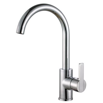 ALVEUS SET0026 - Lava-vasos de cozinha LINE 79x50 cm + torneira TONIA 29,5 cm satin/brilhante cromado