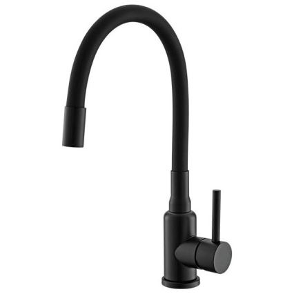 ALVEUS SETA23197 - Pia CADIT 59x50 cm + misturador de braço flexível MINTAS 34 cm granito/preto fosco