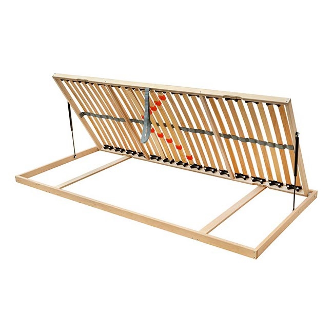 Ambiamo - Estrado de ripas flexível com elevação lateral a pistão ODENSE 90x200 cm direito