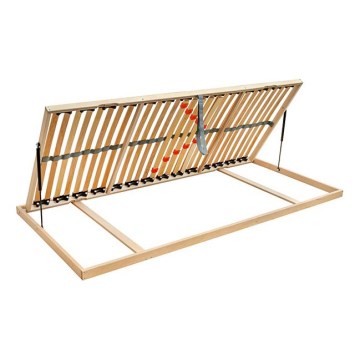Ambiamo - Estrado de ripas flexível com inclinação lateral do pistão ODENSE 200x90 cm esquerda