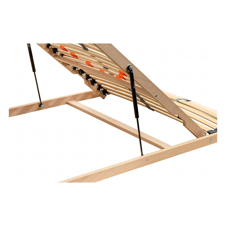 Ambiamo - Estrado de ripas flexível com inclinação por pistão a partir das bases LOEN 200x90 cm