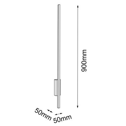 Amplex - Iluminação de parede LED LED/3,8W/230V dourada/preta