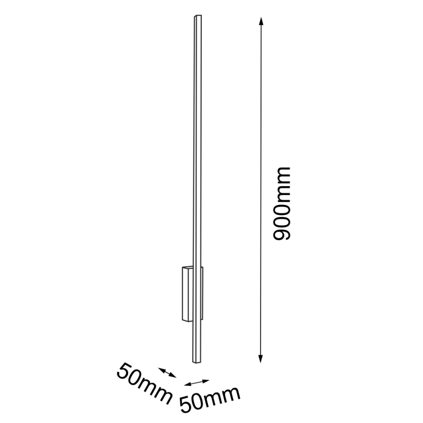 Amplex - Iluminação de parede LED LED/3,8W/230V dourada/preta