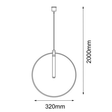 Amplex - Candelabro suspenso 1xG9/10W/230V