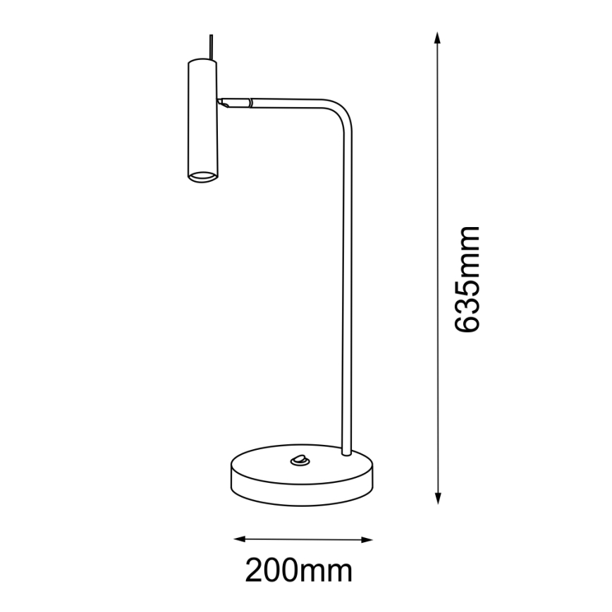 Amplex - Candeeiro de mesa 1xGU10/15W/230V branco