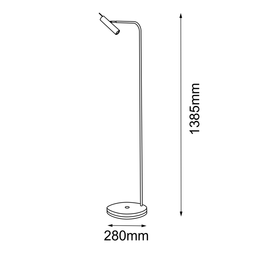 Amplex - Candeeiro de chão 1xGU10/15W/230V
