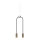 Amplex - Candelabro suspenso 2xGU10/15W/230V
