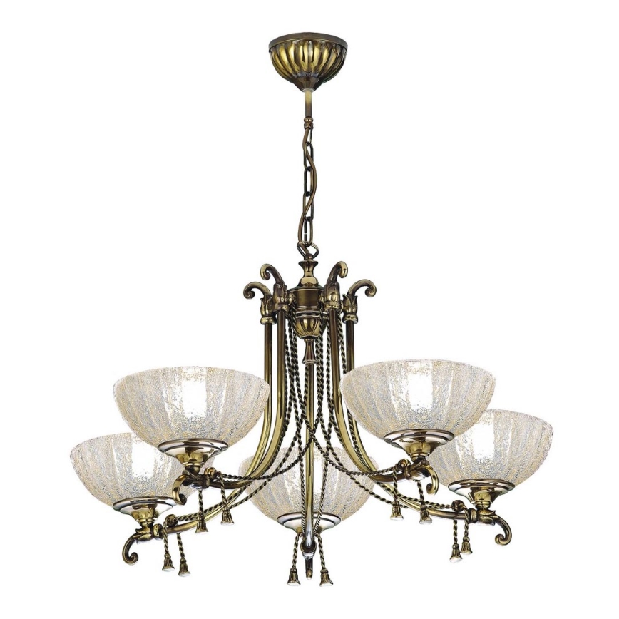 Amplex - Candelabro suspenso 5xE27/10W/230V