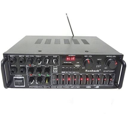 Amplificador com equalizador e leitor de MP3